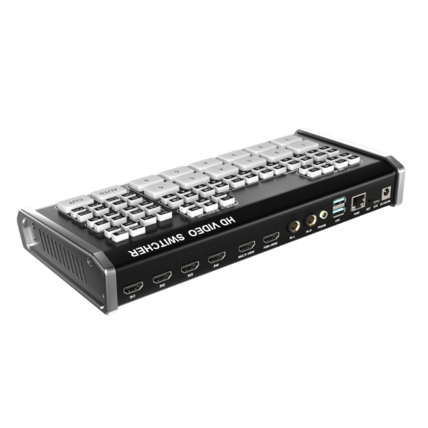 winkomm 6 6 channel video mixer with 4 hdmi and 2 ip stream for multi camera live streaming