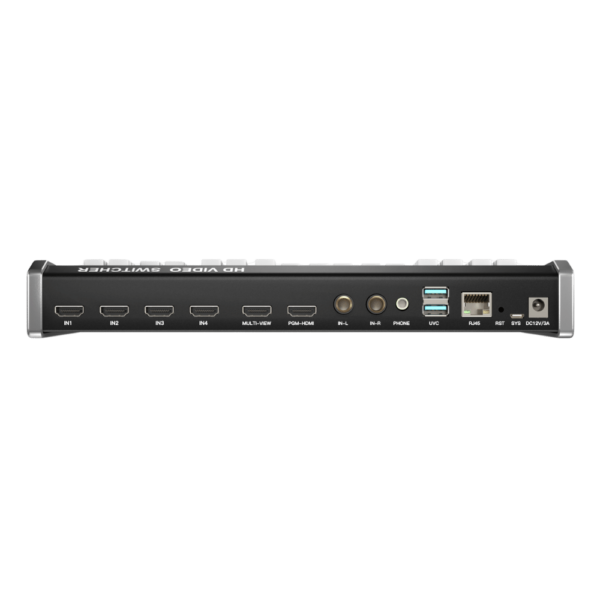 winkomm 6 6 channel video mixer with 4 hdmi and 2 ip stream for multi camera live streaming