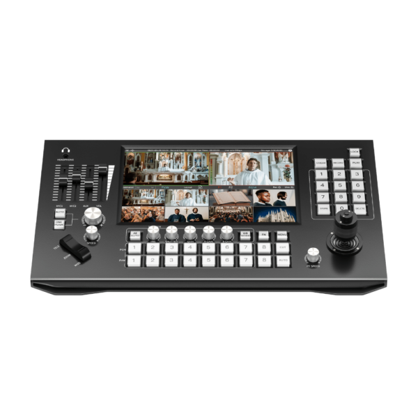 winkomm ndi 8 8 channel touch screen ndi/hdmi video switcher with on board ptz camera control